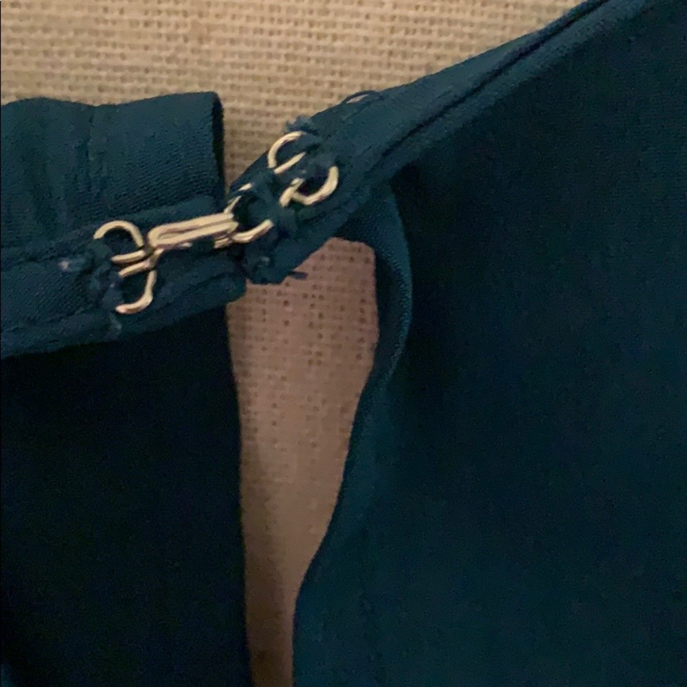 Forever 21 Teal Green Embroidery Short Sleeve Top - Picture 7 of 9